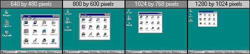 different resolution screen shots